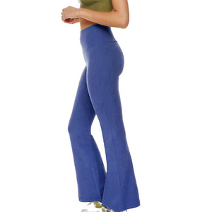 Superventas ODM pantalones acampanados con cintura elástica estilo invierno a media cintura a un precio razonable - Product Image 4