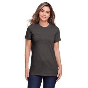 Femmes T Shirt Manches Courtes Col Ras du Cou Coupe Décontractée Tissu Doux Minimal Chic Casual Wear Parfait pour toutes les Tenues de Saison - Product Image 5