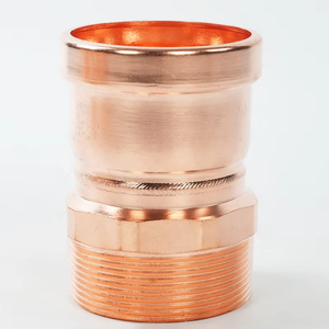 Accesorios redondos de forja de cobre rojo de marca Betterway de 10mm para salida de fábrica EN 1254, accesorios de cobre al por mayor OEM ODM - Product Image 2