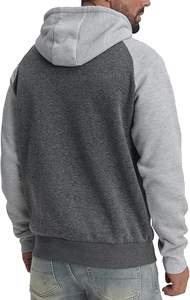 Sweat à capuche color block élégant pour homme, vêtement de sport confortable et tendance avec cordon de serrage réglable, poches et tissu de qualité supérieure - Product Image 2