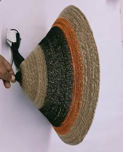 Cubiertas de luz interior Bohemias de lujo modernas, pantalla de lámpara recubierta de polvo de algas marinas de ratán tejido Natural hecho a mano ecológico - Product Image 2