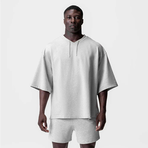 Camiseta extragrande cómoda y de moda para hombre con corte holgado para ropa de calle urbana estilo ajuste holgado - Product Image 1