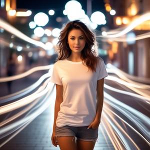 T-shirt surdimensionné à manches longues et col rond pour femmes impression numérique avec décoration de logo en gros grande taille du Bangladesh - Product Image 1