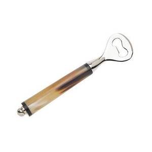 Abridor de Botellas de Barra de Acero Inoxidable con Mango de Cuerno de Buey Pulido a Mano, Elegante Abridor de Botellas de Cuerno de Búfalo y Metal - Product Image 3
