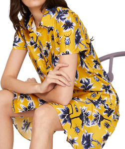 เดรสสั้นสีเหลืองสำหรับวันหยุดพักผ่อนและปาร์ตี้ - Product Image 5