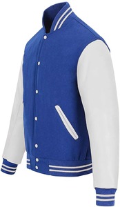 Último diseño de primavera recubierto Formal cuello redondo personalizado Color y tamaño Letterman Varsity Baseball College Bomber Jacket - Product Image 3