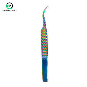 Pinces à cils de haute qualité pour l'application des cils, pinces à cils en acier inoxydable légères pour une manipulation facile - Product Image 1