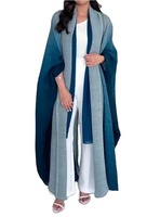 Nouveauté 2024 broderie logo abaya musulmane abaya femmes Abaya vente en gros couleur unie papillon Abaya parapluie style modeste caftan