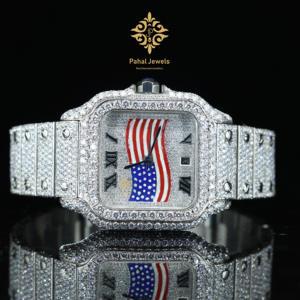 Reloj de Pulsera para Hombre de Primera Calidad, Movimiento Automático, Acero Inoxidable de 41 mm, Diamantes Moissanite de Alta Calidad, Completamente Cubierto, Venta al por Mayor OEM - Product Image 1