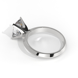 Juego de puntas de oro macizo de 18 quilates, corte esmeralda de lujo, 4 garras, anillos de boda minimalistas solitarios para su fiesta romántica, ropa de laboratorio cultivada - Product Image 2