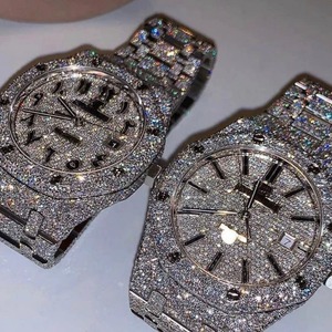 Reloj de Lujo de Diseñador de Alta Gama con Incrustaciones de Moissanita, Automático, Mecánico, Unisex, con Diamantes, para Bodas y Fiestas, Marca S - Product Image 1