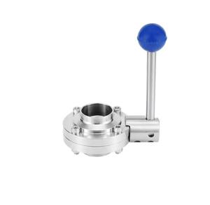 Vanne papillon sanitaire manuelle à collier SS316L avec <span class=keywords><strong>joint</strong></span> EPDM PTFE 1,0-1,6 MPa pour l'industrie alimentaire - Product Image 4