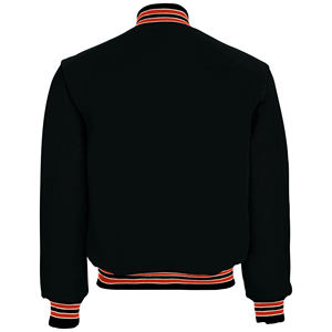 Logotipo personalizado de lana Chenille bordado de béisbol Letterman chaquetas para los hombres Vintage de cuero en blanco de la manga del soporte Varsity chaqueta para - Product Image 3