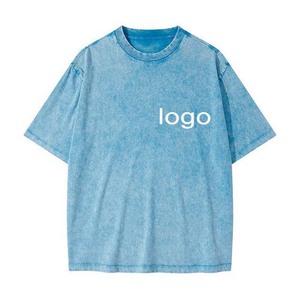 เสื้อยืดผู้ชายไซส์ใหญ่ สไตล์ลำลองแนวสตรีท ทรงหลวม รุ่น 2026 โอเวอร์ไซส์ แห้งเร็ว ล้างสีแบบแอซิดวอช ผ้าฝ้าย 100% - Product Image 4
