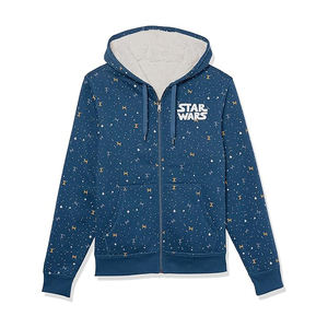 Sweat à capuche léger en molleton 100% coton, respirant, confortable, flexible, avec fermeture éclair, pour l'extérieur, confortable, chaud, pour l'hiver - Product Image 1