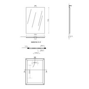 Lampe LED rectangulaire réversible 50x70 cm avec miroir intégré – Produit Premium - Product Image 6