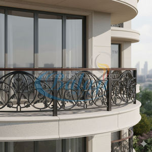 Rejas de Ventana de Hierro Fundido y Aluminio para Balcón de Apartamento Moderno, Diseño Seguro con Acabado Pulido por Granallado, Paneles de Tamaño Personalizado Resistentes a la Oxidación - Product Image 2