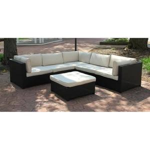 Resort Grade Handwoven PE Rattan L Shaped Outdoor <b>Corner</b> Couch Fabric Cushion Minimalist Living Room Dining <b>Garden</b> Furniture Set - Product Image 2