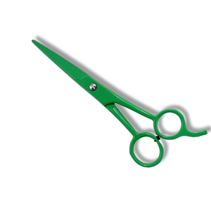กรรไกรตัดผม กรรไกรตัดผมสีเขียว กรรไกรตัดผมคมพิเศษพร้อมที่วางนิ้วคงที่ - Product Image 1