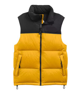 Veste en duvet à col montant pour hommes personnalisée avec manches d'hiver respirantes Service OEM - Product Image 3
