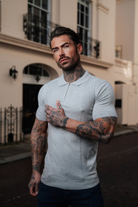Nuevo Polo de marca gris con estilo para hombre, sublimación informal, algodón orgánico, alta demanda, último estilo, colección de verano - Product Image 6