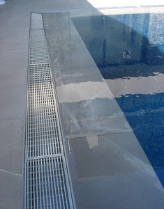 SS 304 piscine Drainage acier inoxydable Wedge fil linéaire grille de vidange - Product Image 1