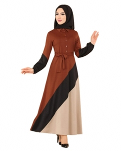 ชุดอาบายะห์ชีฟองลำลองสำหรับผู้หญิงมุสลิม  ไซส์ใหญ่  แบบยาว  สวมใส่ได้ทุกฤดู  สไตล์คาฟตัน  รับผลิตตามสั่ง (OEM)  ขายส่ง - Product Image 4