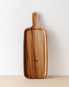 Precio al por mayor, tablero de madera para servir, bandeja de madera hecha a mano, accesorio de cocina ecológico, plato de madera rústico a la venta - Product Image 6