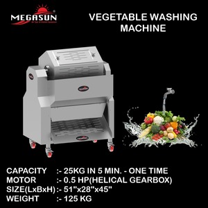 Machine à laver les légumes Capacité de 125kg Équipement de lavage à bulles commercial en acier inoxydable en gros - Product Image 2