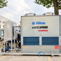 Tour de refroidissement à contre-courant à circuit fermé, résistante à la corrosion, avec télécommande, pour usines chimiques