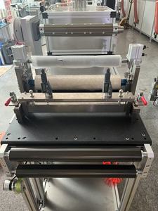 Machine de laminage numérique rouleau à rouleau avec lames de dégauchissage et têtes de revêtement intégrées à fil, <span class=keywords><strong>four</strong></span> de 0,5 mètre pour l'application de revêtement par rouleau - Product Image 4