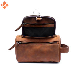 Trousse de toilette élégante en cuir pour homme, produit artisanal, trousse de toilette en cuir - Product Image 6