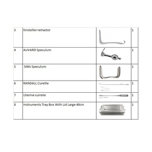 Juego de instrumentos quirúrgicos de embriotomía completo con caja Juego de instrumentos quirúrgicos manuales - Product Image 4