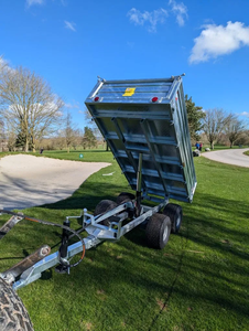 Dump Mini Farm <b>Trailer</b> Hydraulic Compact <b>Tractor</b> Tipping <b>Trailer</b> 2.5T Dump <b>trailer</b> small farm <b>tractors</b> - Product Image 4