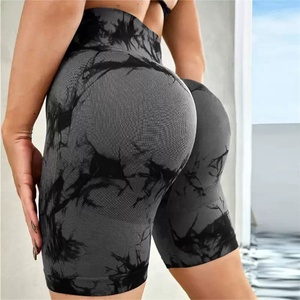 Personnalisable Tie Dye taille haute Gym Leggings sans couture Sexy sport pantalon élastique cordon confortable Fitness femmes Yoga - Product Image 1