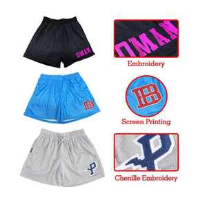 OEM Custom Logo Men's Double <b>Layer</b> Basketball Jogger 100% Polyester All-Print Sublimation Casual Mesh Cargo Gym Wholesale - Product Image 2