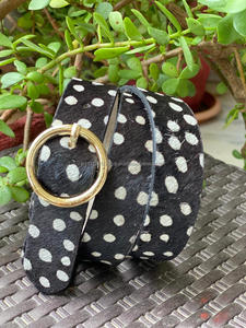 Nuevo elegante y hecho a mano señoras Animal piel cuero clásico cinturón personalizado desgastado Animal estampado piel cuero mujeres cinturones - Product Image 3