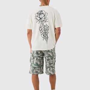 T-shirt personnalisé épais 100% coton pour hommes Impression numérique 3D de haute qualité Streetwear Sérigraphie directe - Product Image 2