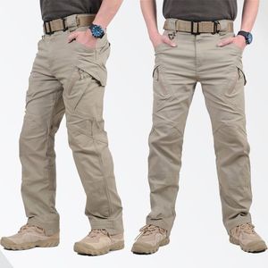 Pantalon Cargo en coton décontracté pour hommes avec nouveau design coupe ample Streetwear mode longue longueur toile légère tissu toile - Product Image 3