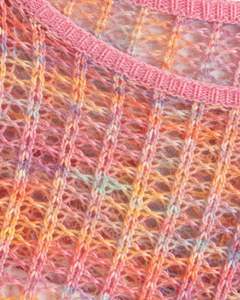 Manufacturer Custom Multicolor Crochet Knit Crop Sweater <b>Women</b> Open Weave <b>Long</b> Flare Sleeve Lightweight Fashion Spring Summer - Product Image 6