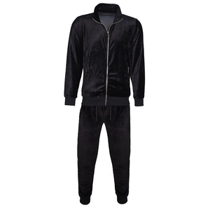 Polyester Material <b>Men</b> Tracksuit Customized Logo Printing & Embroidery Breathable & Durable Full Sleeves Relaxed Fit OEM Service - Product Image 1