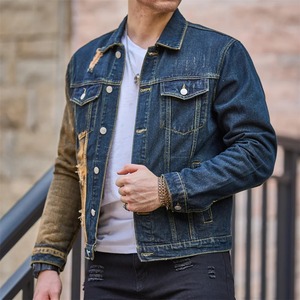 Personnaliser 100% coton Denim hommes vestes Premium en gros veste pour hommes élégant délavé Jeans homme vestes - Product Image 6