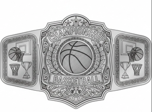 Ceinture de championnat de basket-ball pour les professionnels, fabriquée par Manufacturer Basketball Belt. - Product Image 3