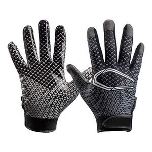 Gants de football américain personnalisés de haute qualité à 100%, concevez votre propre logo, service OEM, vente en gros de gants - Product Image 1