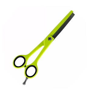 Tijeras de adelgazamiento de cabello de peluquero de Color verde 6,5 "con cuchillas afiladas duraderas Tijeras de adelgazamiento de cabello de acero alemán - Product Image 2
