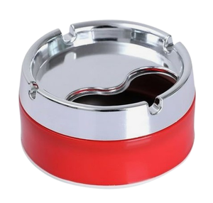 Cenicero de cigarrillos de bolsillo portátil de Metal pulido brillante Cenicero de cigarrillos de mesa con logotipo personalizado de diferentes tamaños - Product Image 5