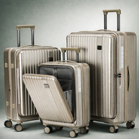 Ensemble de bagages de luxe avec coque résistante aux rayures et style raffiné et intemporel, ensemble de bagages 3 pièces