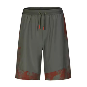 2025 Wholesale <b>Custom</b> New Design Sublimation Retro Printed Cotton Boxing MMA Shorts Mid Waist Fitness Causal Pockets Quick Dry - Product Image 1