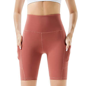 Shorts de Yoga de Cintura Alta sin Costuras para Mujer, Secado Rápido, Ropa de Gimnasio, Estilo Urbano, Venta al por Mayor Personalizada - Product Image 1
