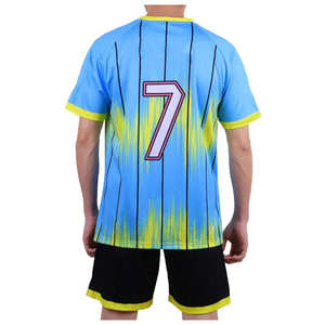 Ensemble de maillots de football professionnel 3D personnalisable pour hommes tissu sublimé à séchage rapide nouveau pour vêtements de football - Product Image 4